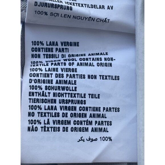 Miu Miu Gray Pleated Wool Skirt With Button Detail Made In Italy - Picture 6 of 9